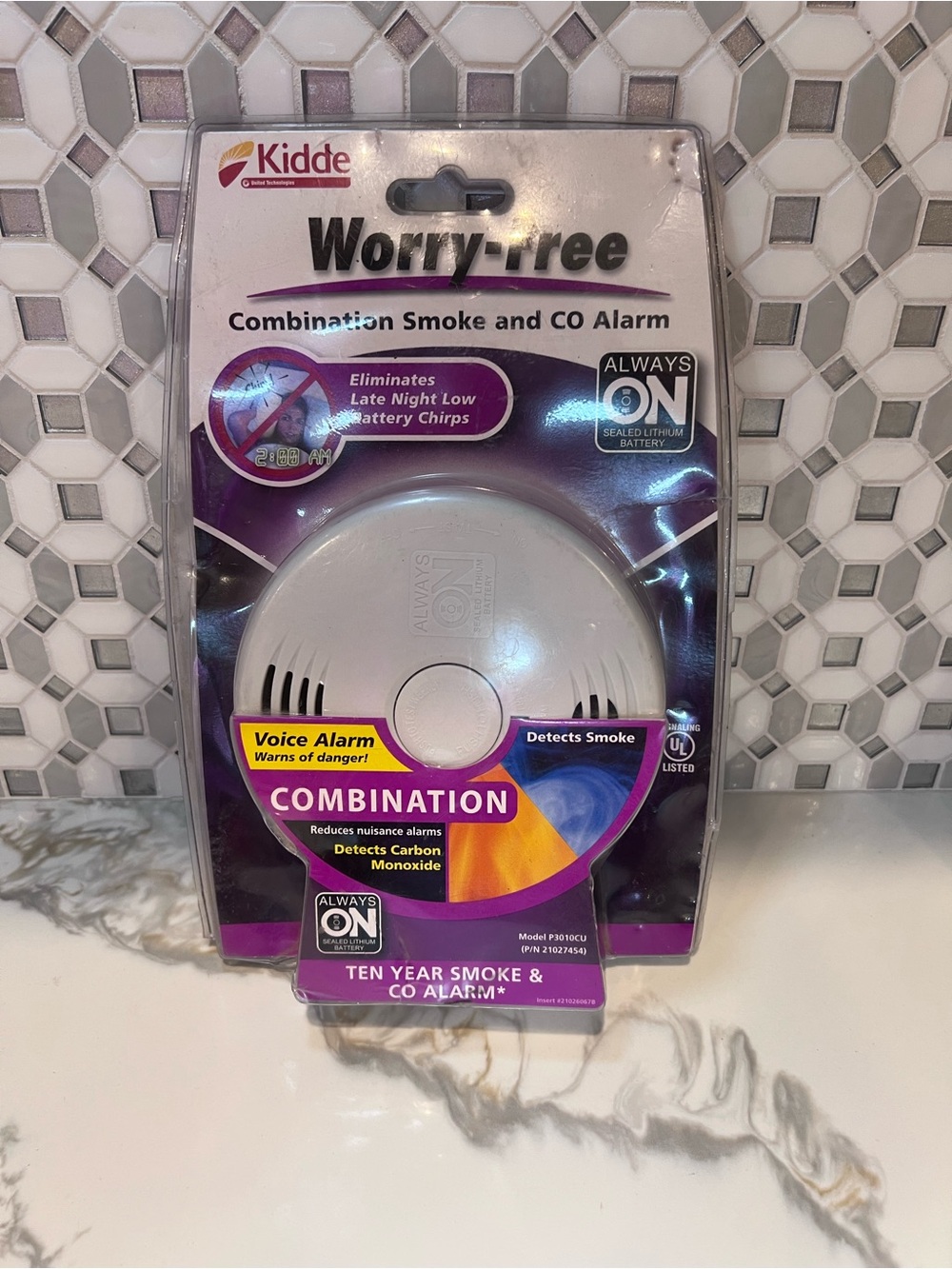 Kidde P3010CU White Smoke & Carbon Monoxide Detector